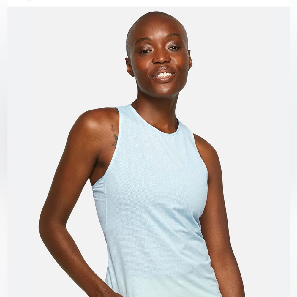 Never Worn With Tags! Outdoor Voices MiniMesh Top in Baby Blue!